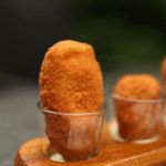 Croquettes de polenta : frittelle croquantes au cœur fondant.
